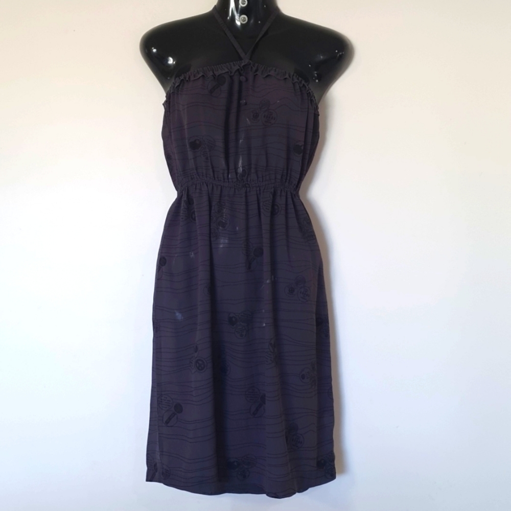 Kitten Size 10 Dark Grey Sheer Dress - Picture 1 of 7